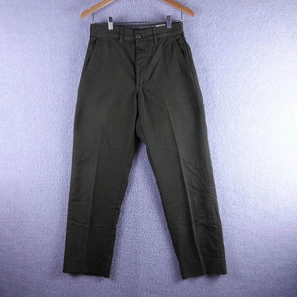 Vintage 1978 US Military Fire Resistant Aramid‎ Trousers Olive Green 30x30
